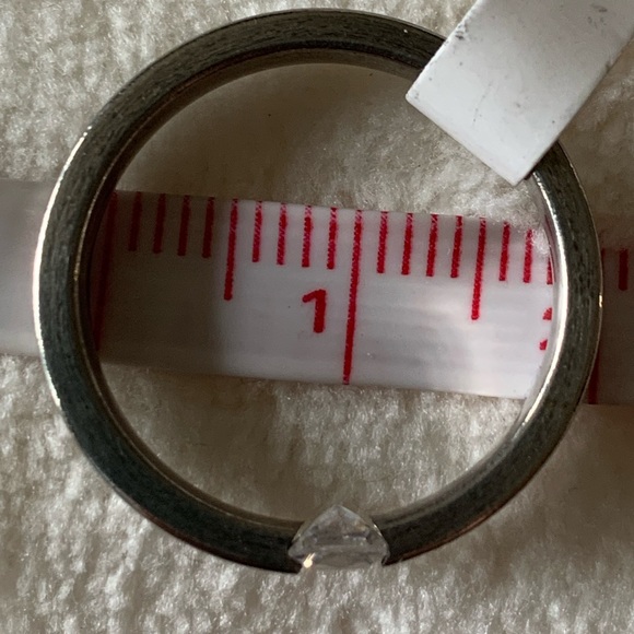 Silver tone band size 8 - Picture 3 of 7